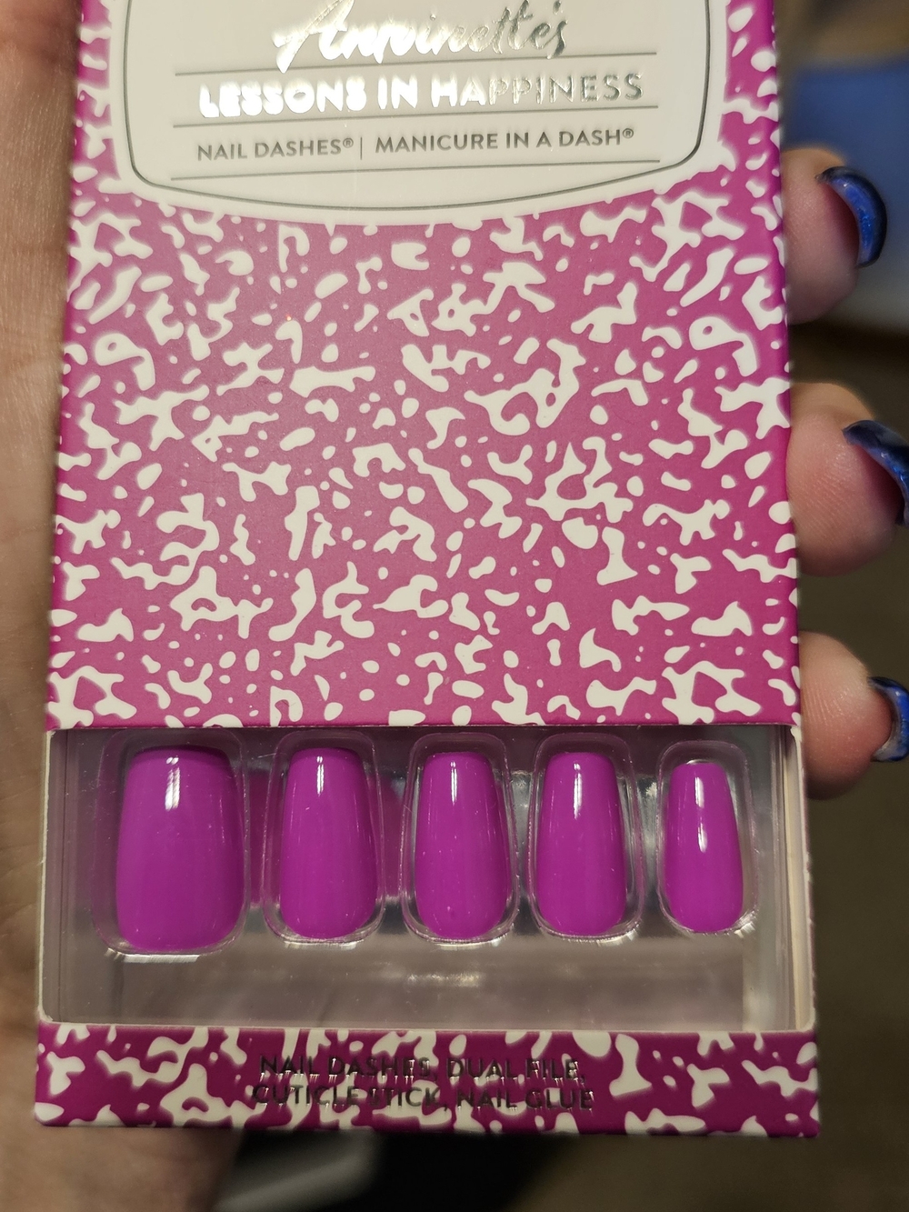 Antoinette's Lessons In Happiness Bright Pink Press-On Nails